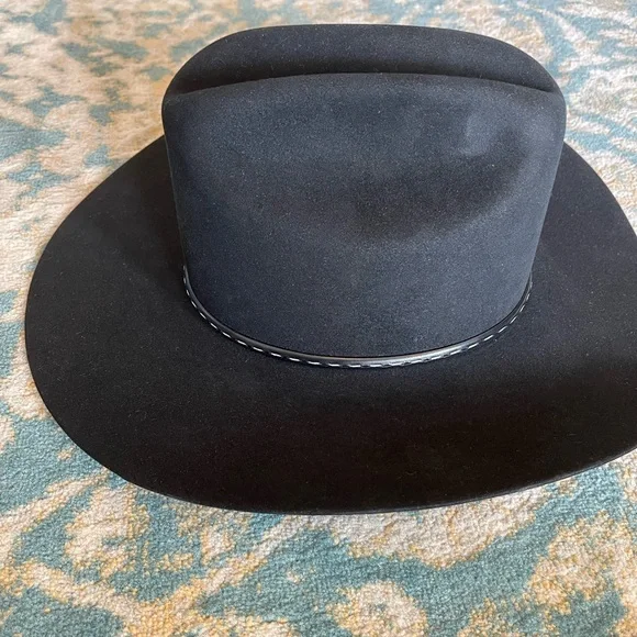 Resistol Black 4in Brim Cowboy Hat - Picture 2 of 8